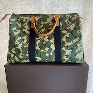 Rare Louis Vuitton Speedy 35 Monogramouflage
